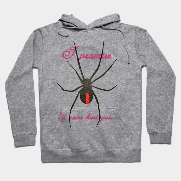 Black Widow Spider - I Promise Hoodie by MotoGirl